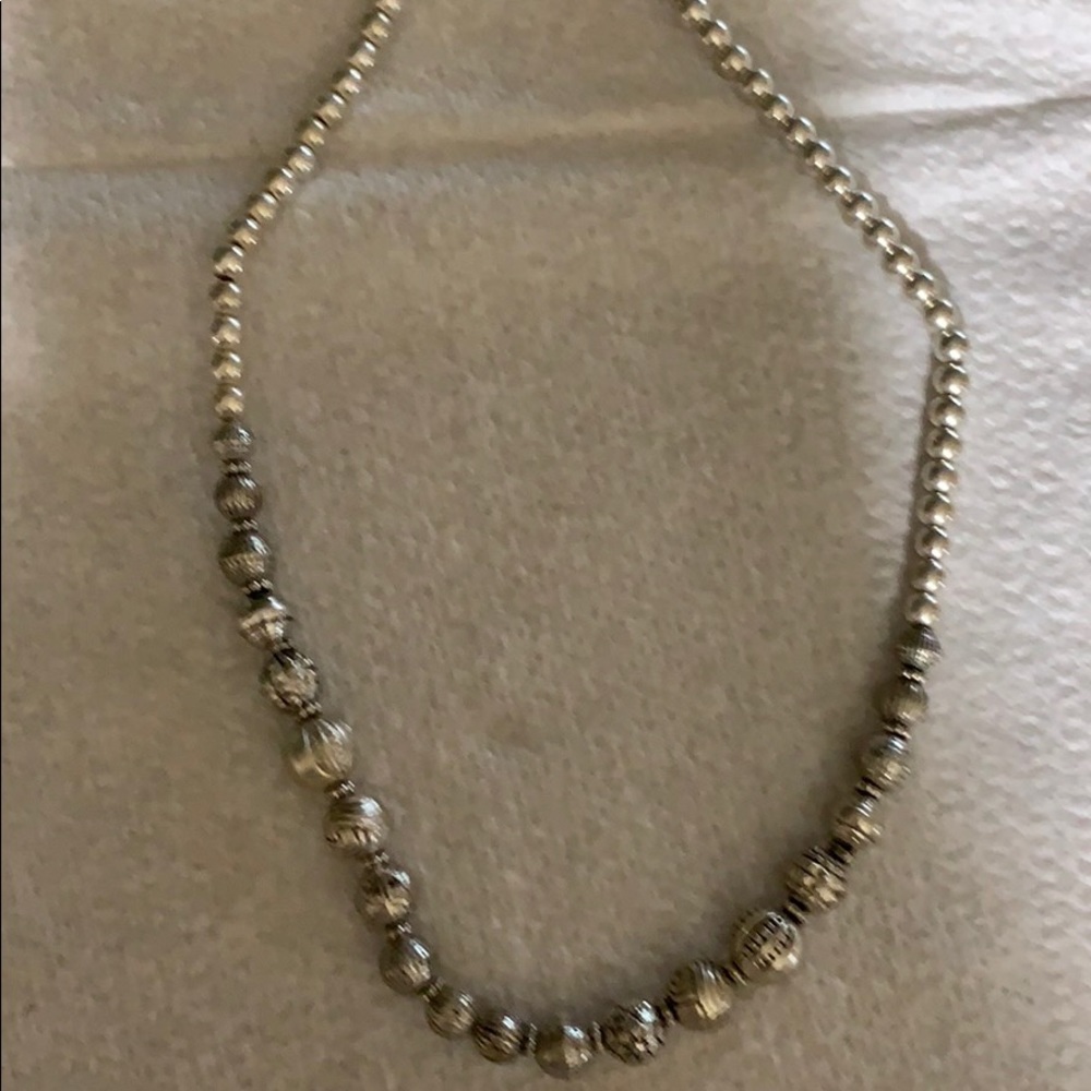 Graduated full bead strand necklace